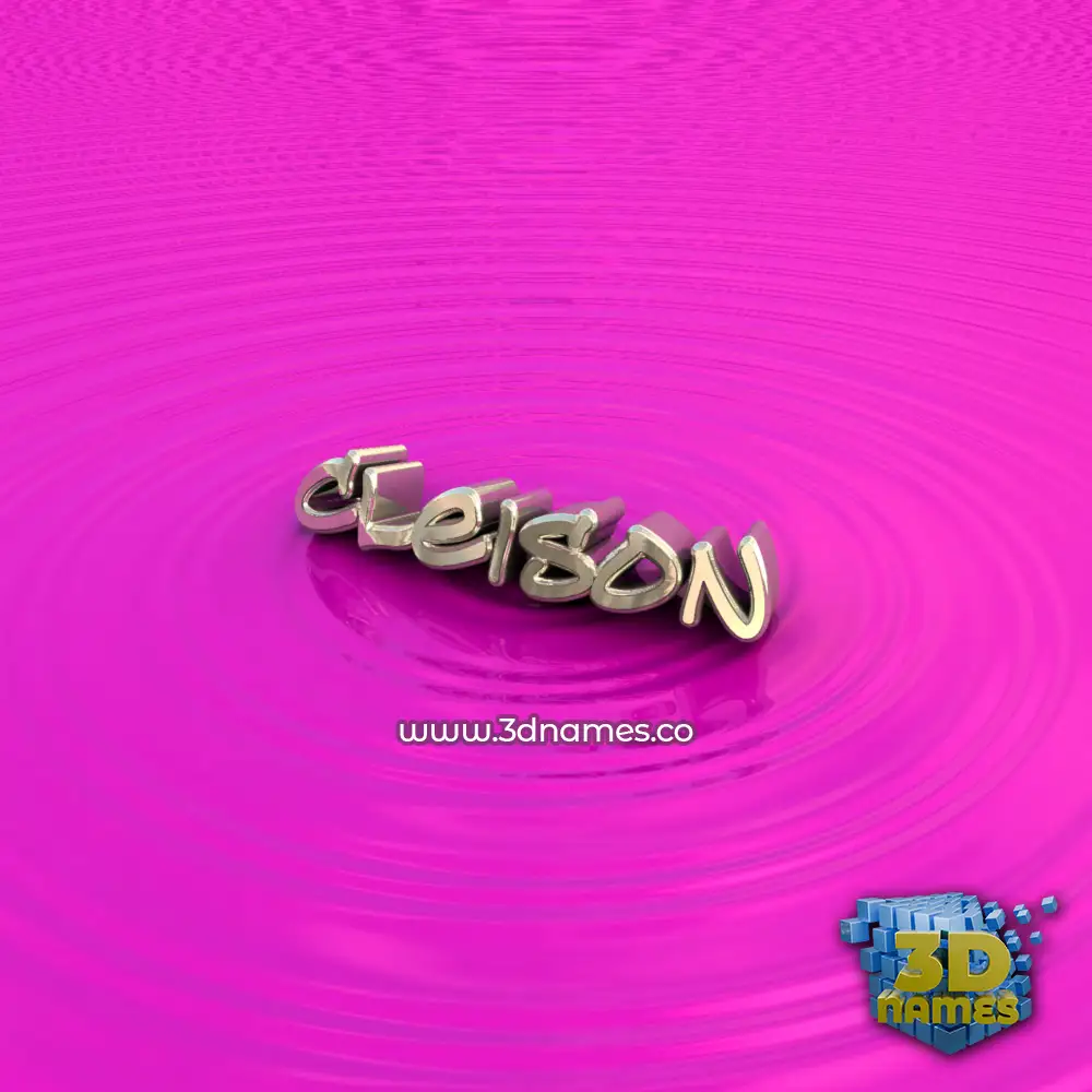 cleison in Pink Graffiti style - 3D name wallpaper