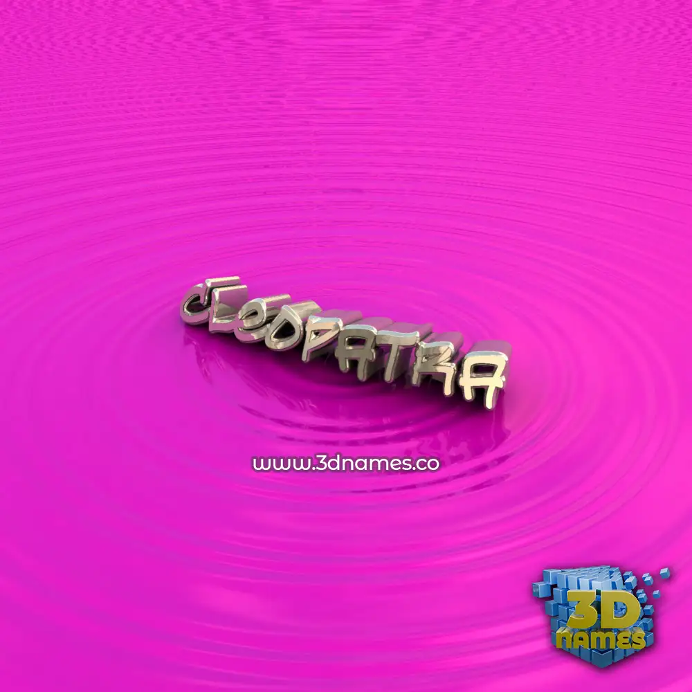 cleopatra in Pink Graffiti style - 3D name wallpaper