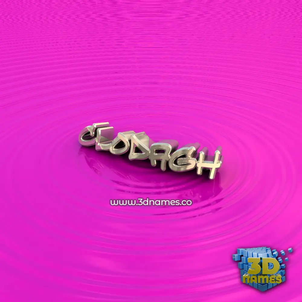 clodagh in Pink Graffiti style - 3D name wallpaper