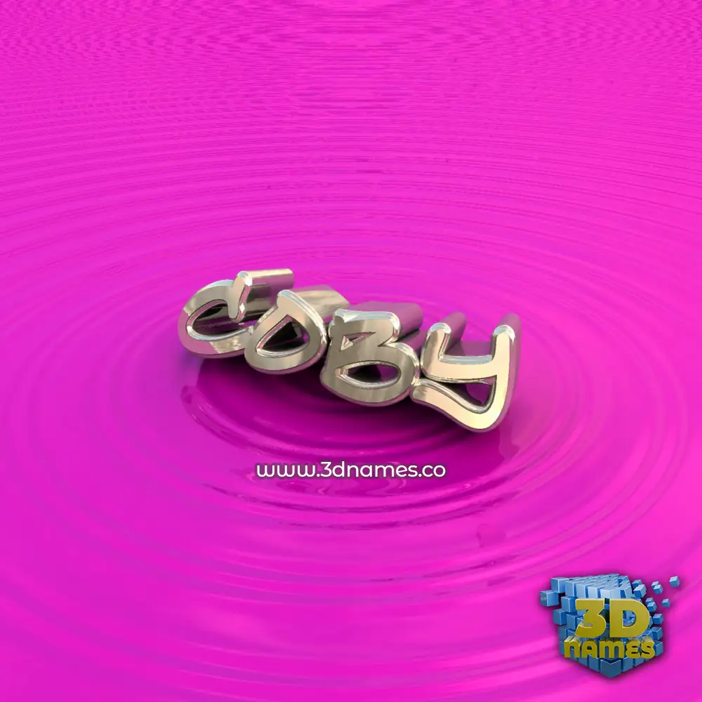coby in Pink Graffiti style - 3D name wallpaper