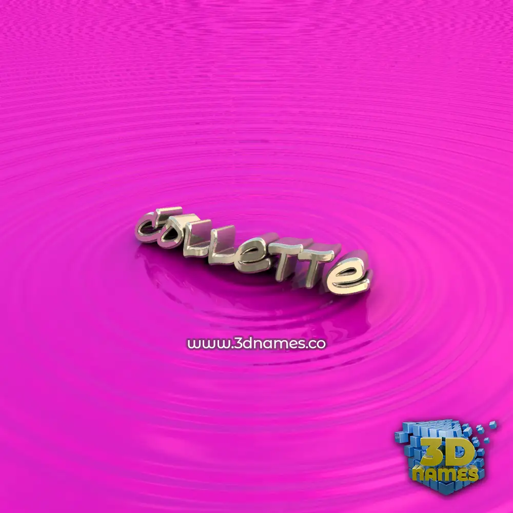 collette in Pink Graffiti style - 3D name wallpaper