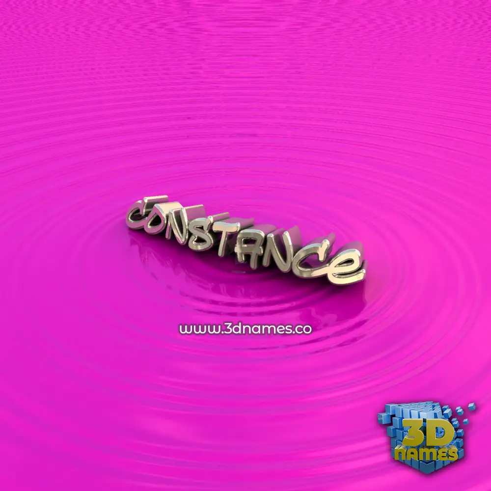 constance in Pink Graffiti style - 3D name wallpaper