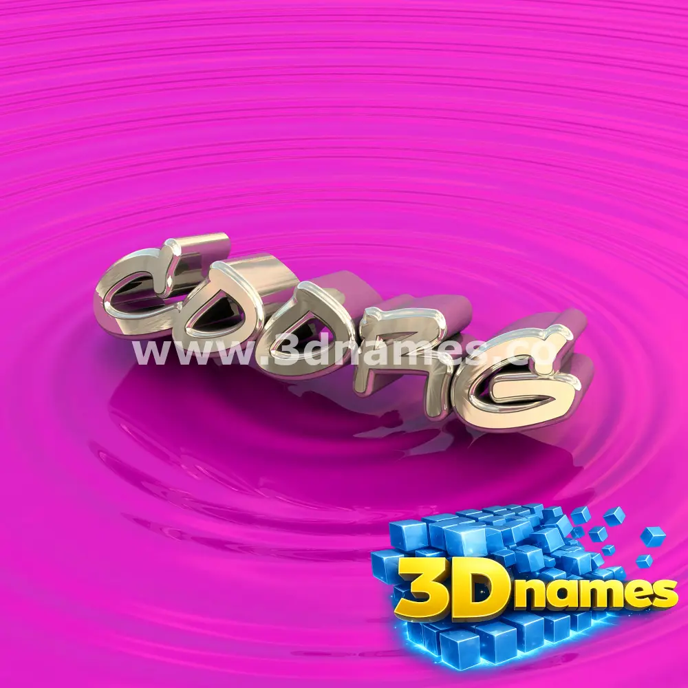 coorg in Pink Graffiti style - 3D name wallpaper