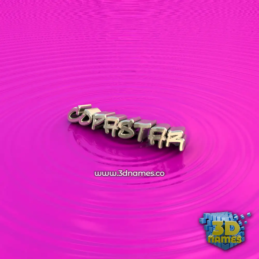 copastar in Pink Graffiti style - 3D name wallpaper