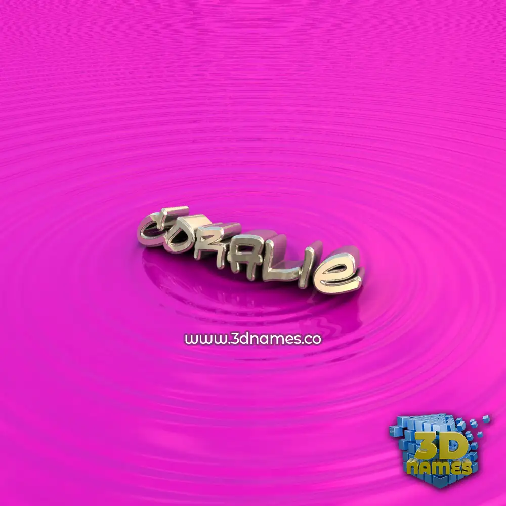 coralie in Pink Graffiti style - 3D name wallpaper