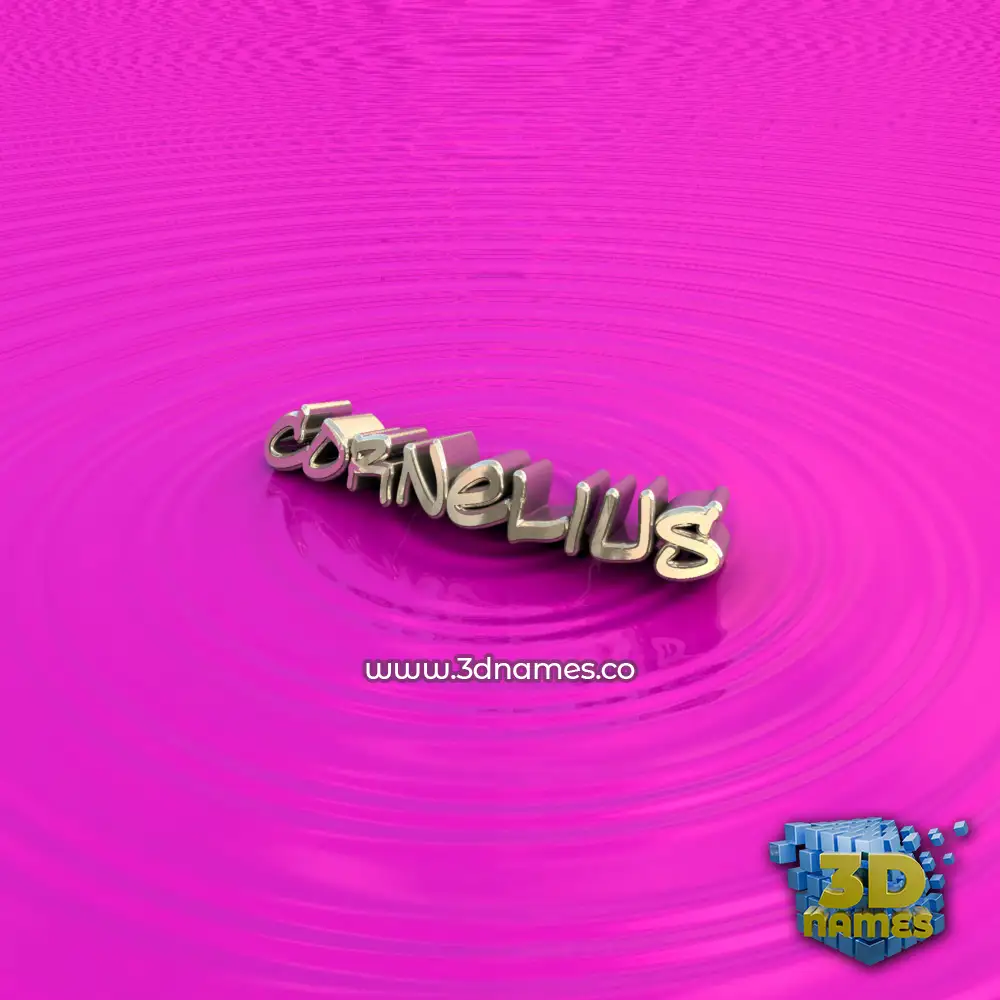 cornelius in Pink Graffiti style - 3D name wallpaper