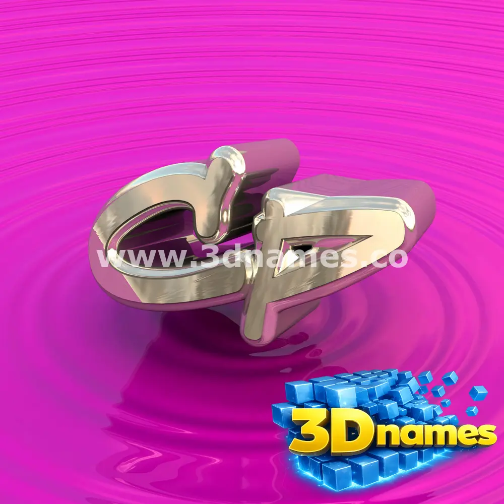 cp in Pink Graffiti style - 3D name wallpaper