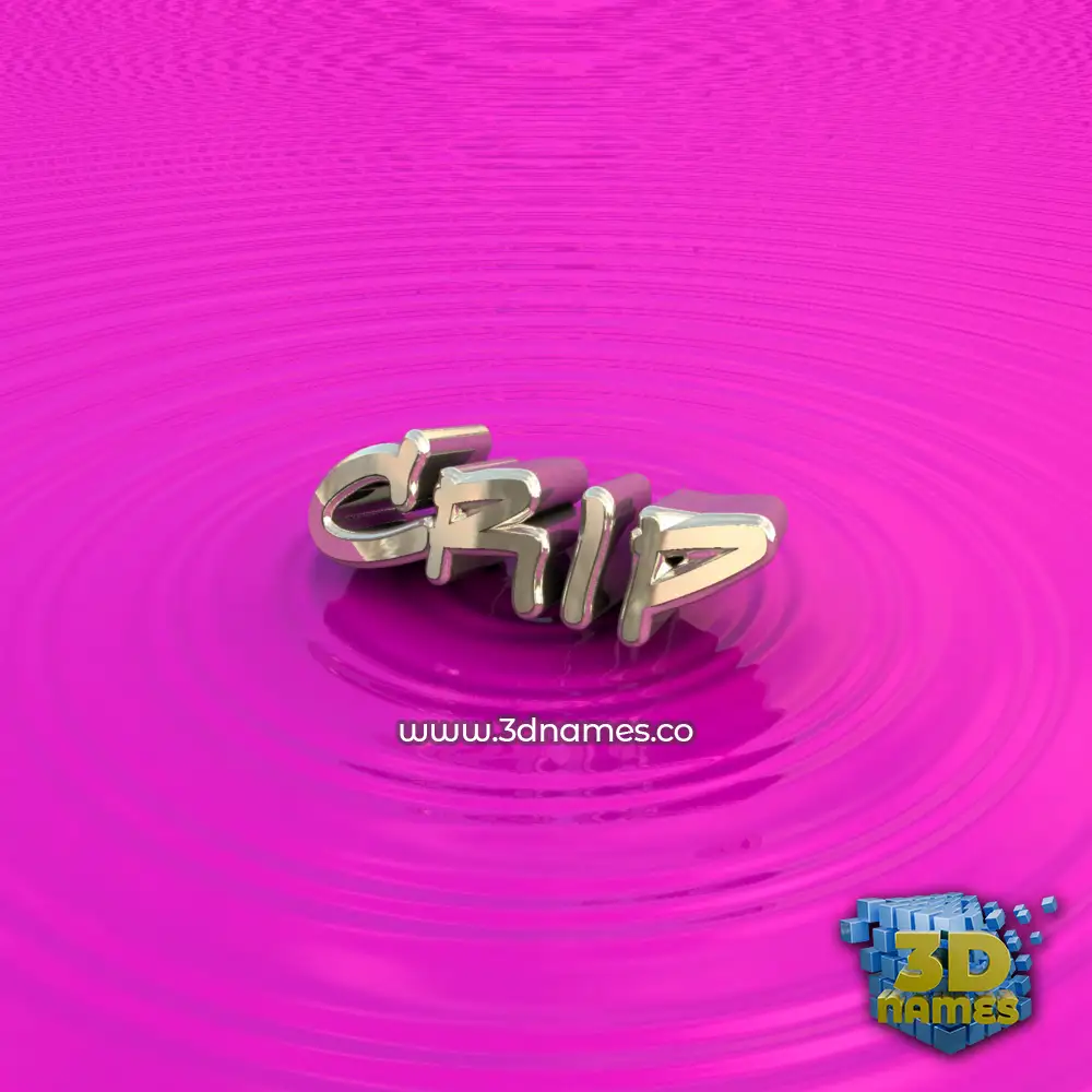 crip in Pink Graffiti style - 3D name wallpaper