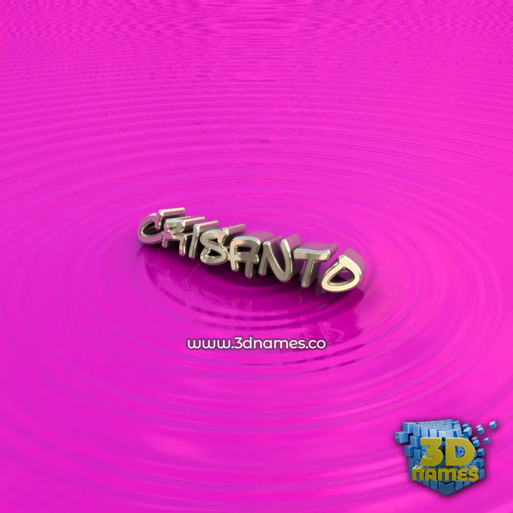 crisanto in Pink Graffiti style - 3D name wallpaper