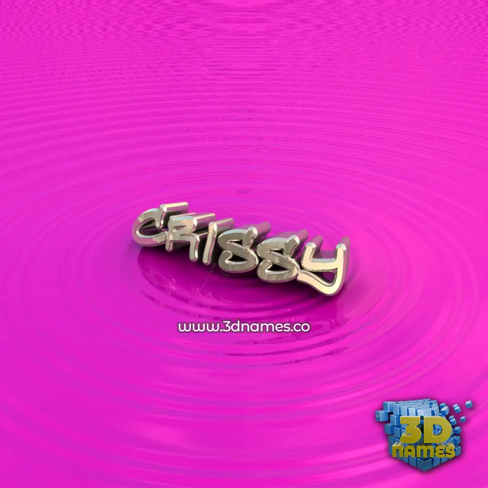 crissy in Pink Graffiti style - 3D name wallpaper