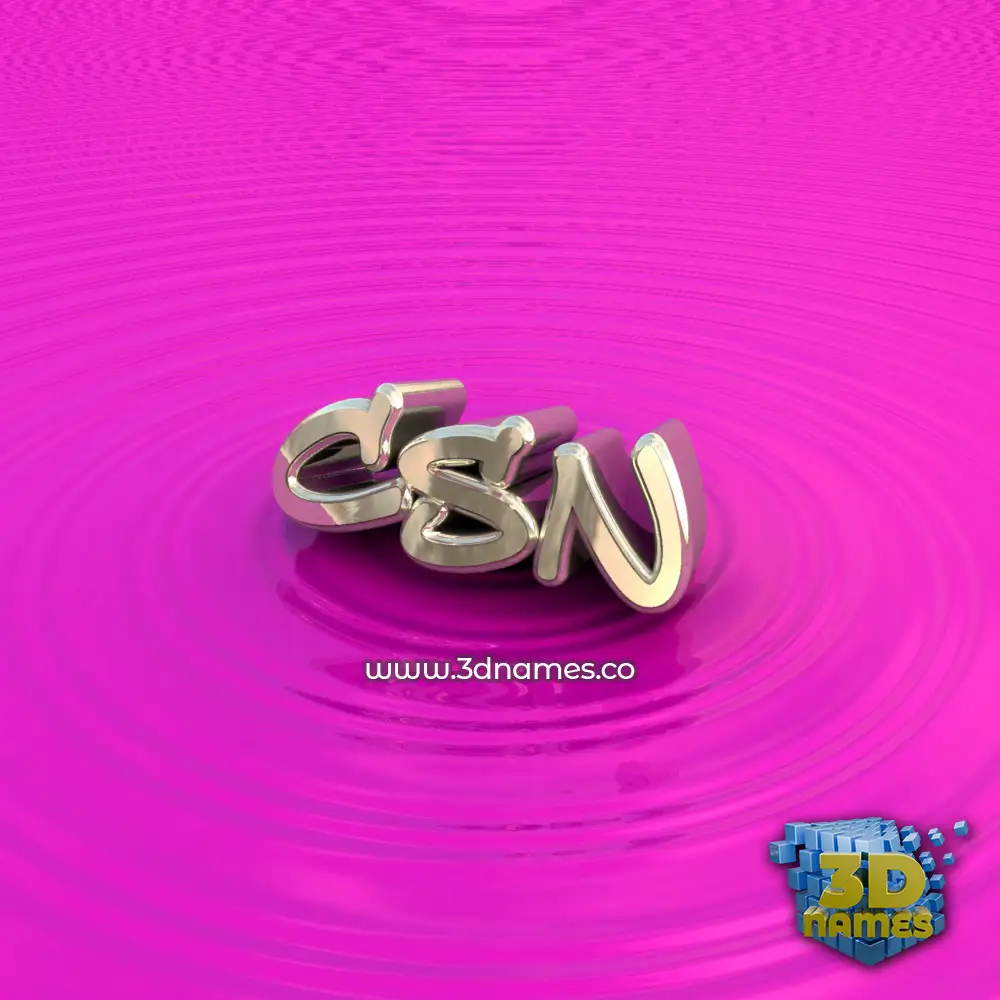 csn in Pink Graffiti style - 3D name wallpaper