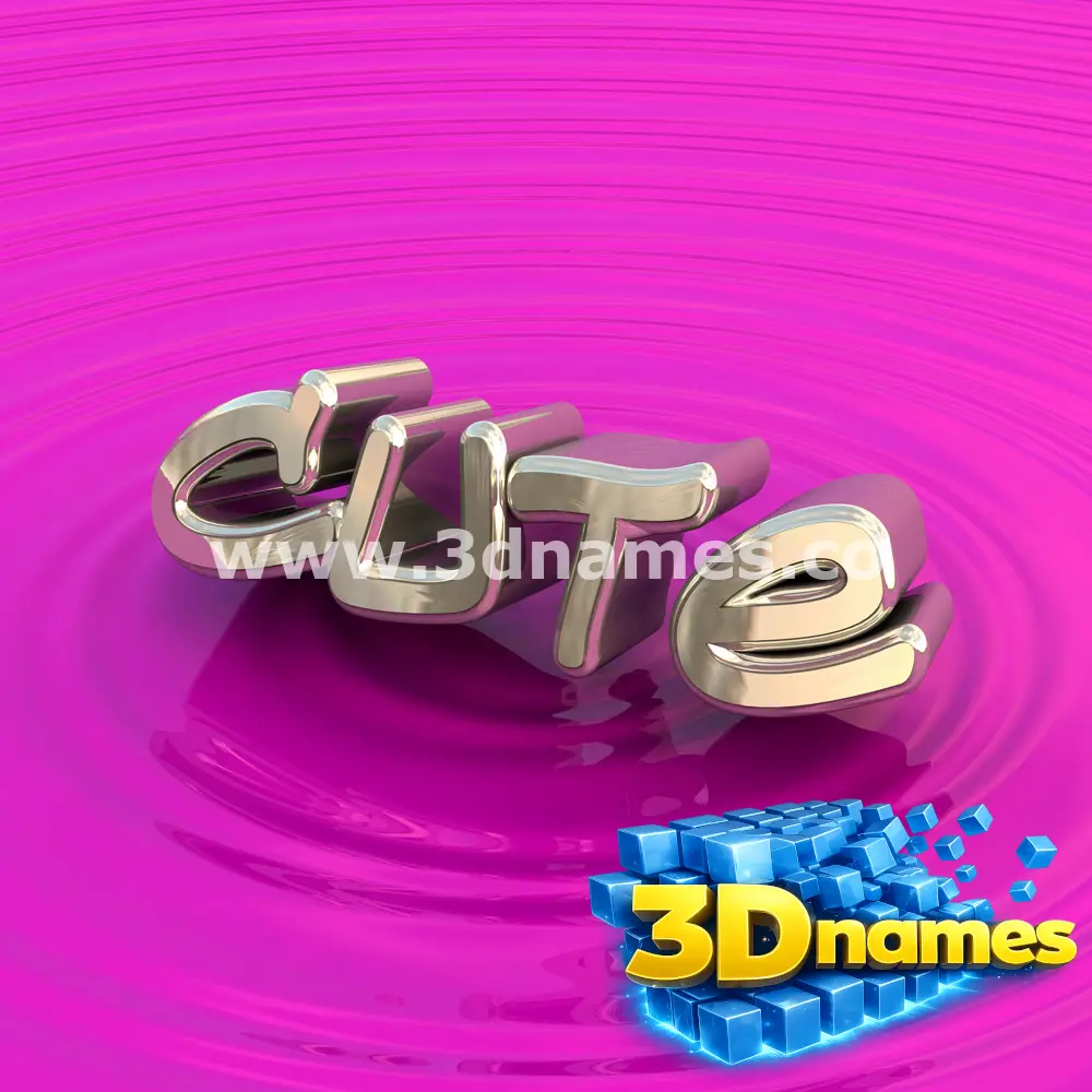 cute in Pink Graffiti style - 3D name wallpaper