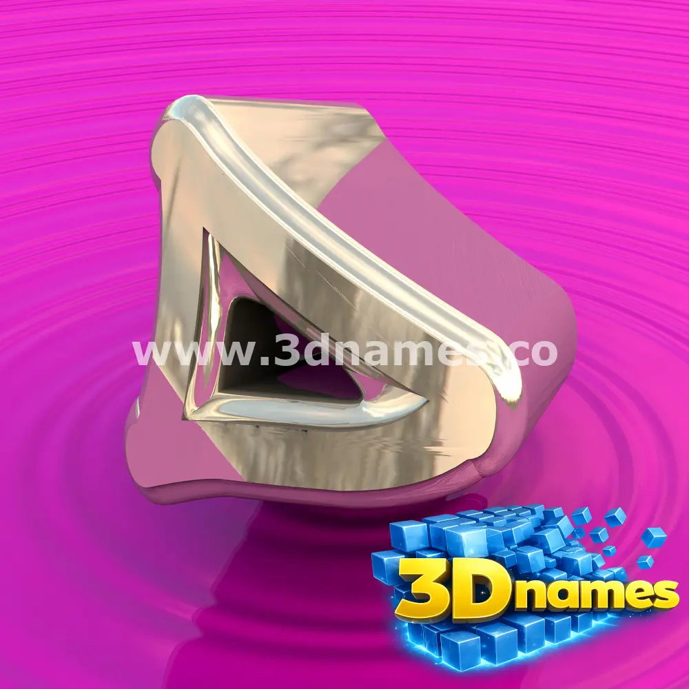d in Pink Graffiti style - 3D name wallpaper