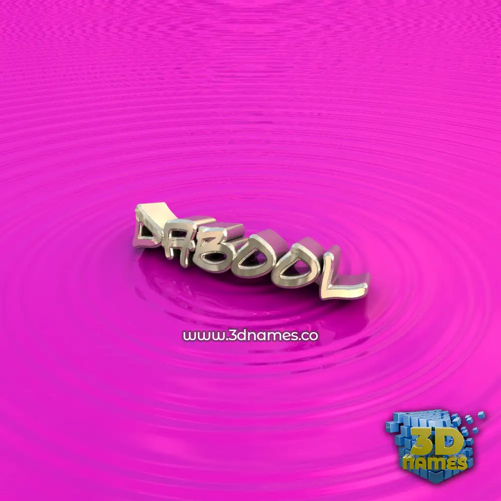 dabool in Pink Graffiti style - 3D name wallpaper