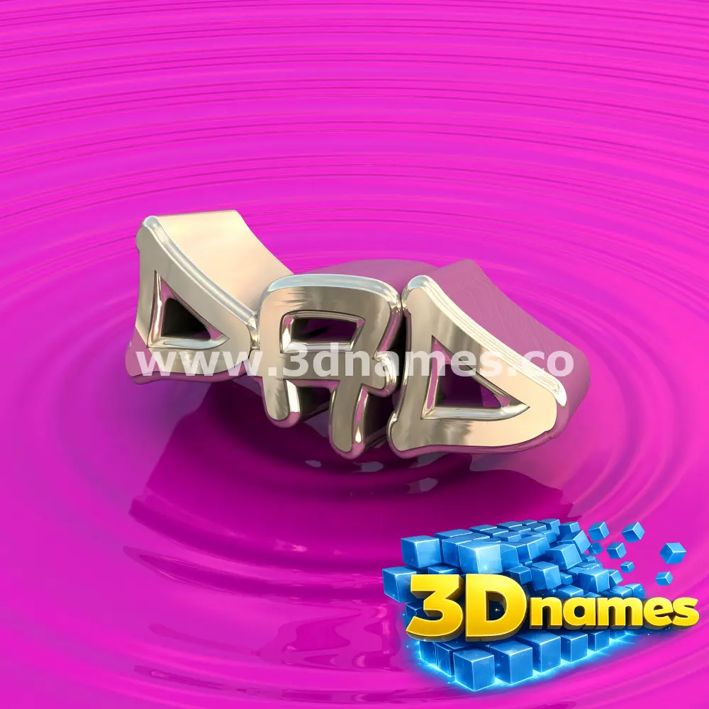 dad in Pink Graffiti style - 3D name wallpaper