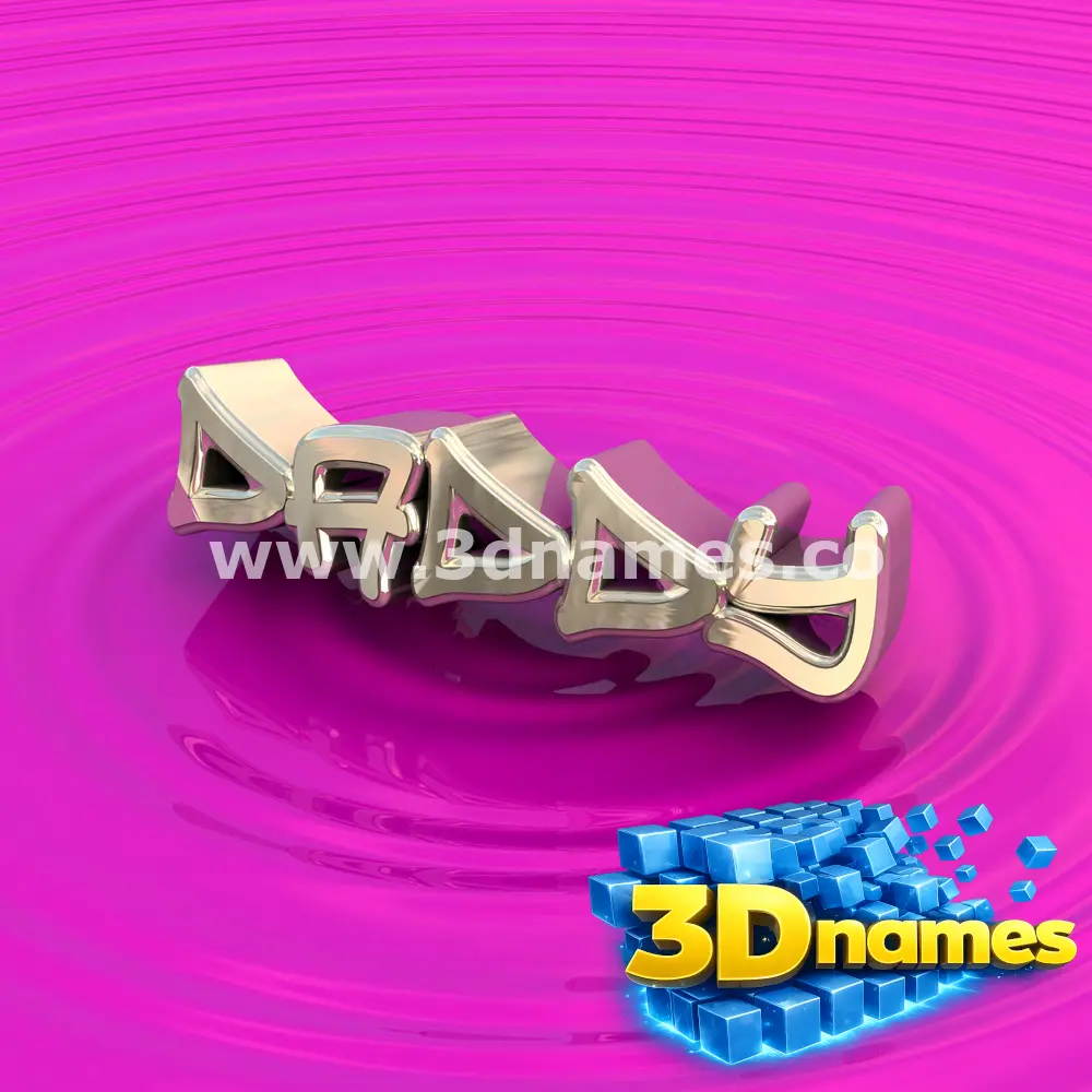 daddy in Pink Graffiti style - 3D name wallpaper