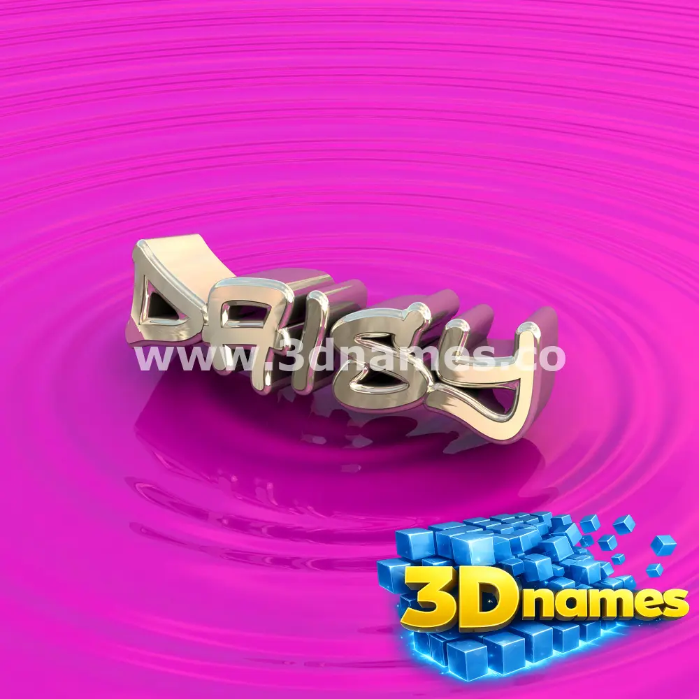 daisy in Pink Graffiti style - 3D name wallpaper