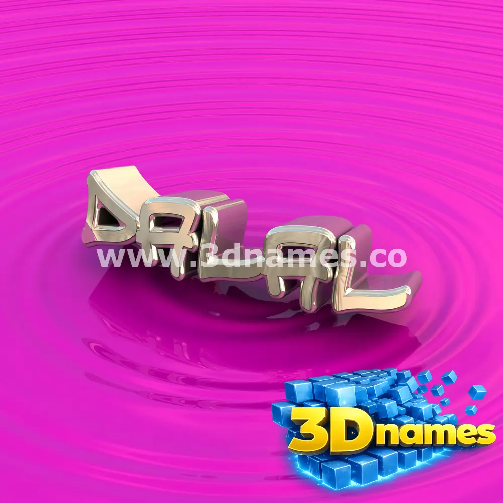dalal in Pink Graffiti style - 3D name wallpaper