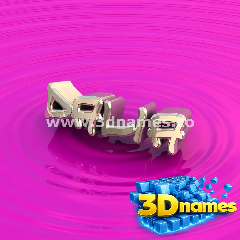 dalia in Pink Graffiti style - 3D name wallpaper
