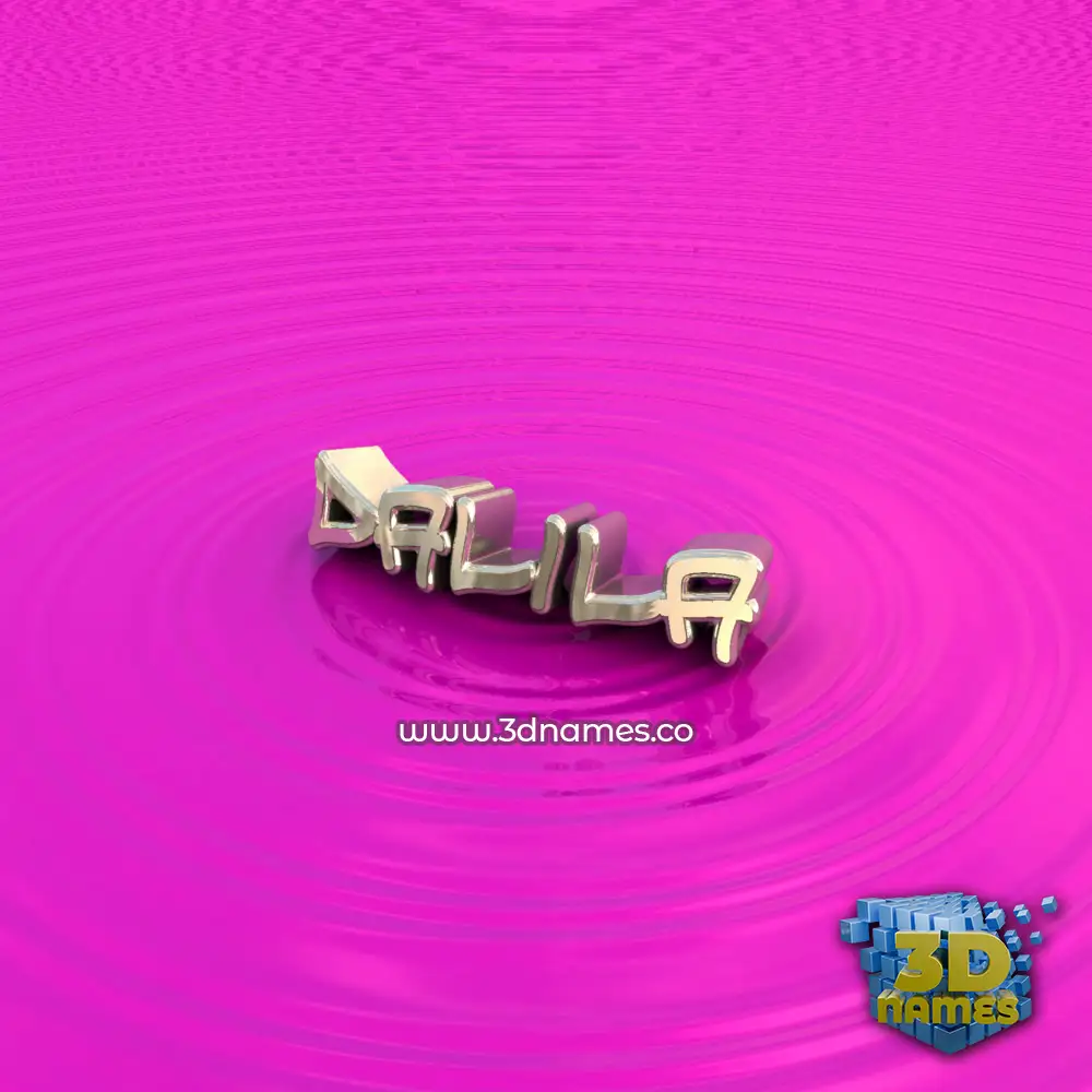 dalila in Pink Graffiti style - 3D name wallpaper
