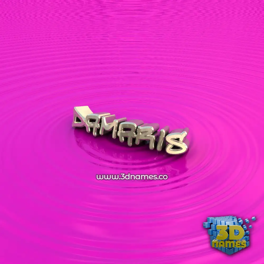 damaris in Pink Graffiti style - 3D name wallpaper
