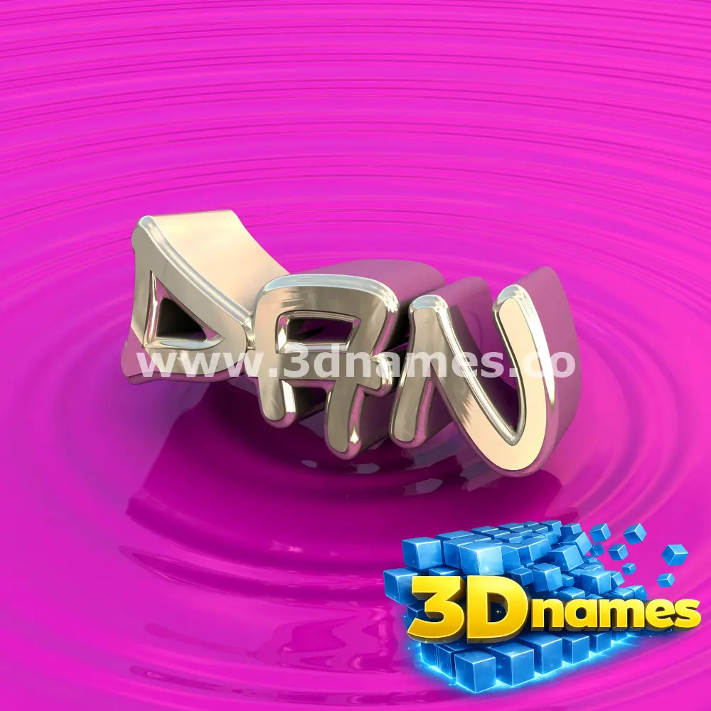 dan in Pink Graffiti style - 3D name wallpaper