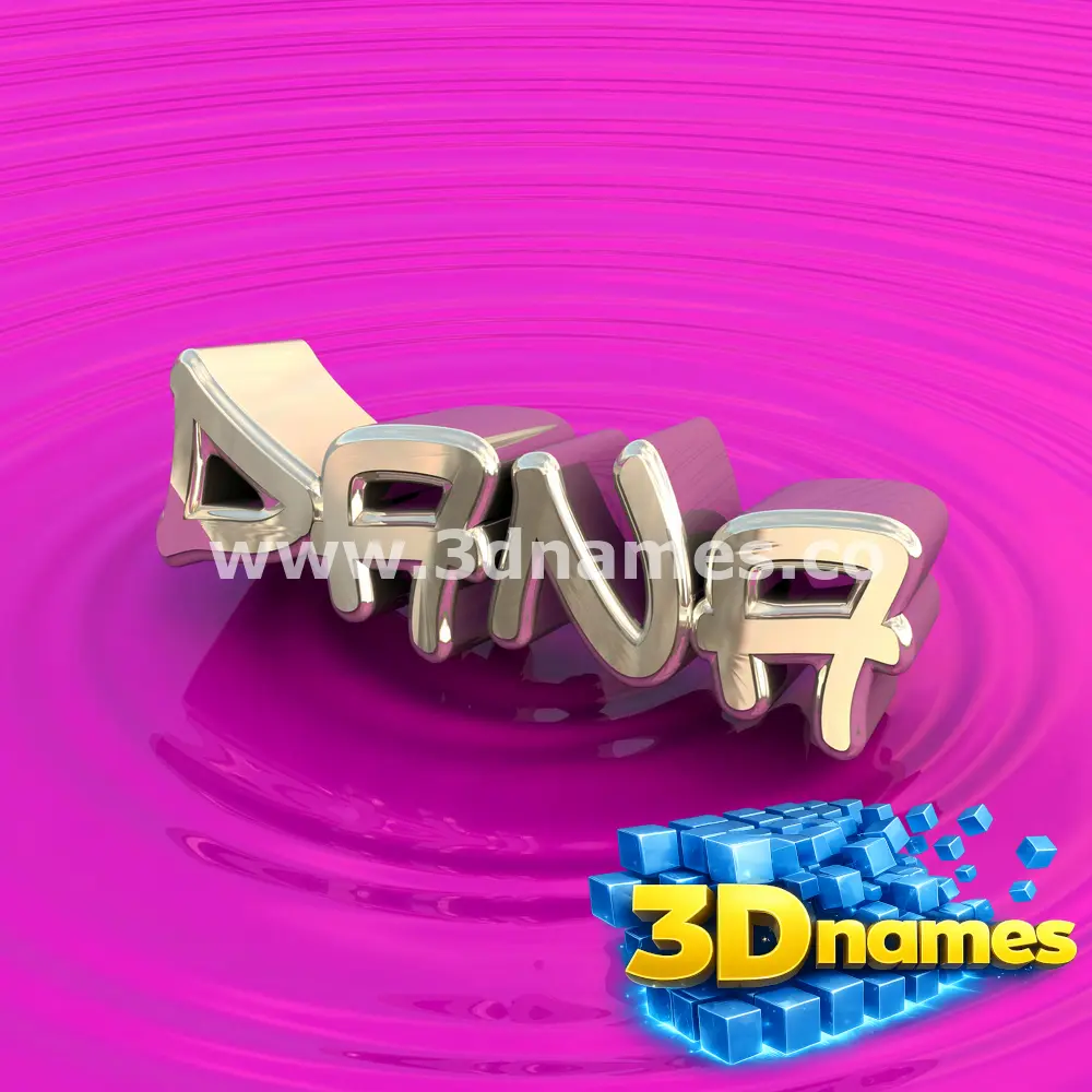 dana in Pink Graffiti style - 3D name wallpaper