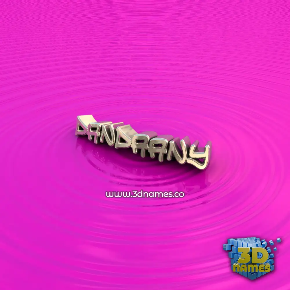 dandaany in Pink Graffiti style - 3D name wallpaper
