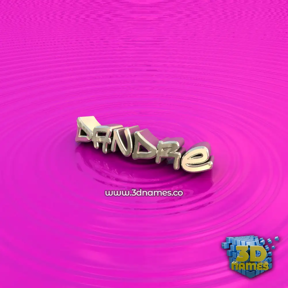 dandre in Pink Graffiti style - 3D name wallpaper