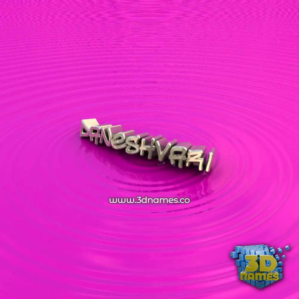 daneshvari in Pink Graffiti style - 3D name wallpaper