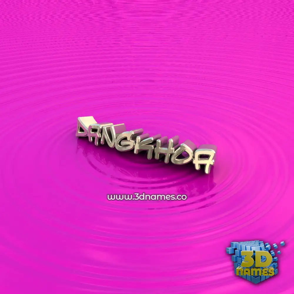 dangkhoa in Pink Graffiti style - 3D name wallpaper