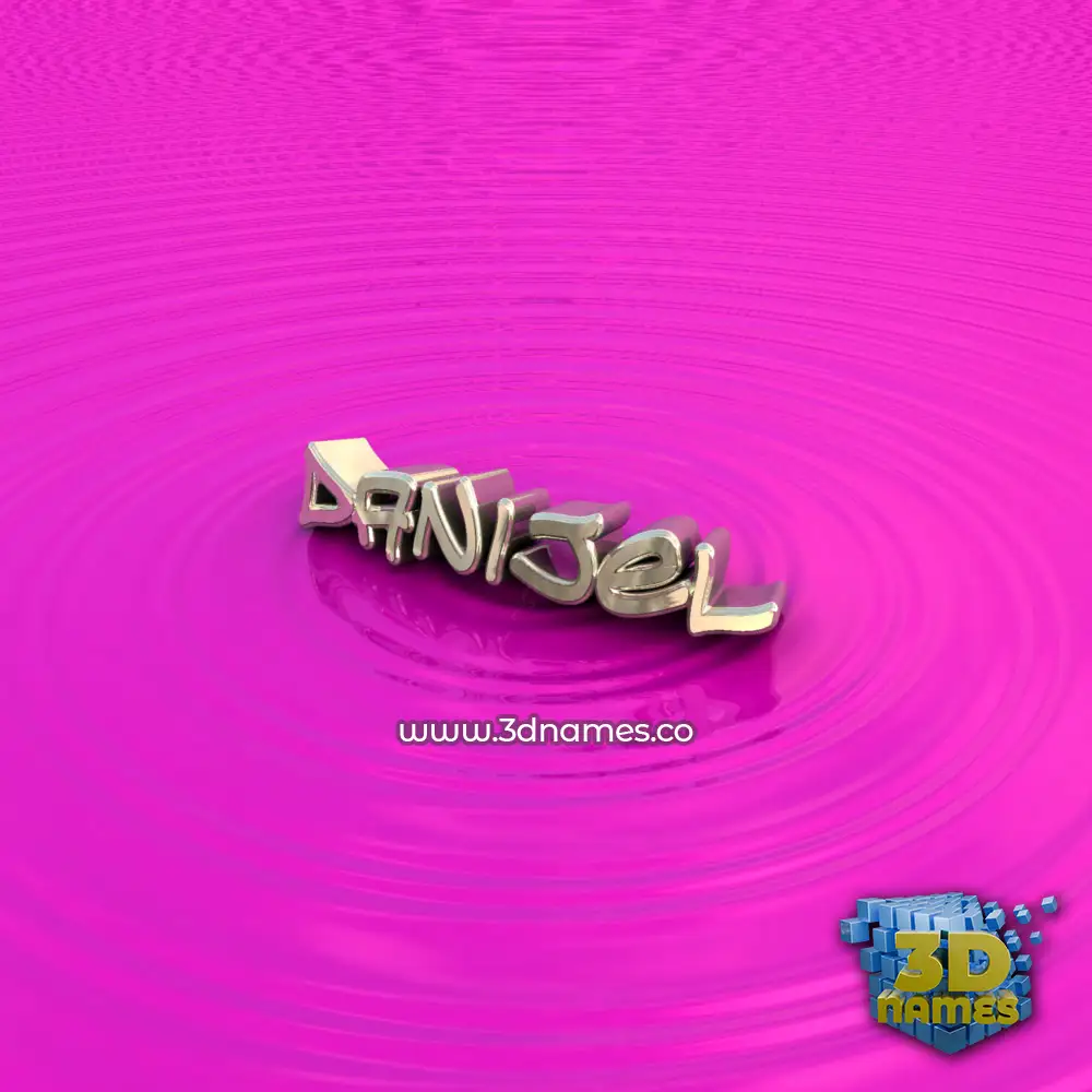 danijel in Pink Graffiti style - 3D name wallpaper