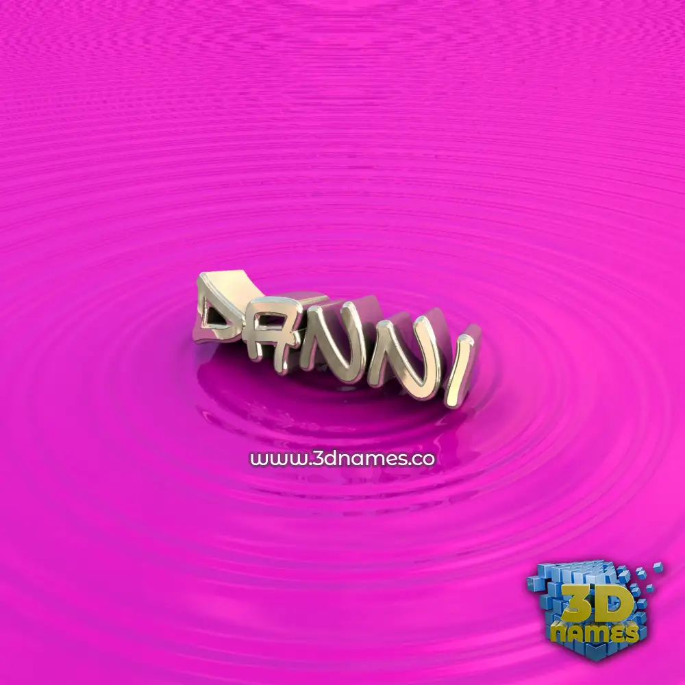 danni in Pink Graffiti style - 3D name wallpaper