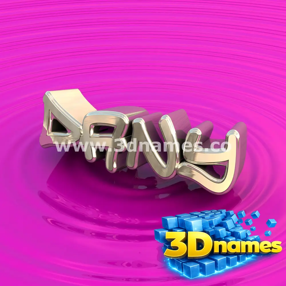 dany in Pink Graffiti style - 3D name wallpaper