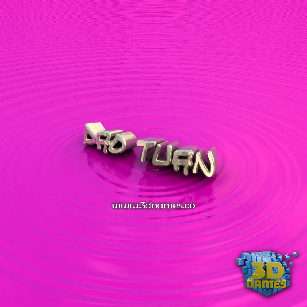 dao tuan in Pink Graffiti style - 3D name wallpaper