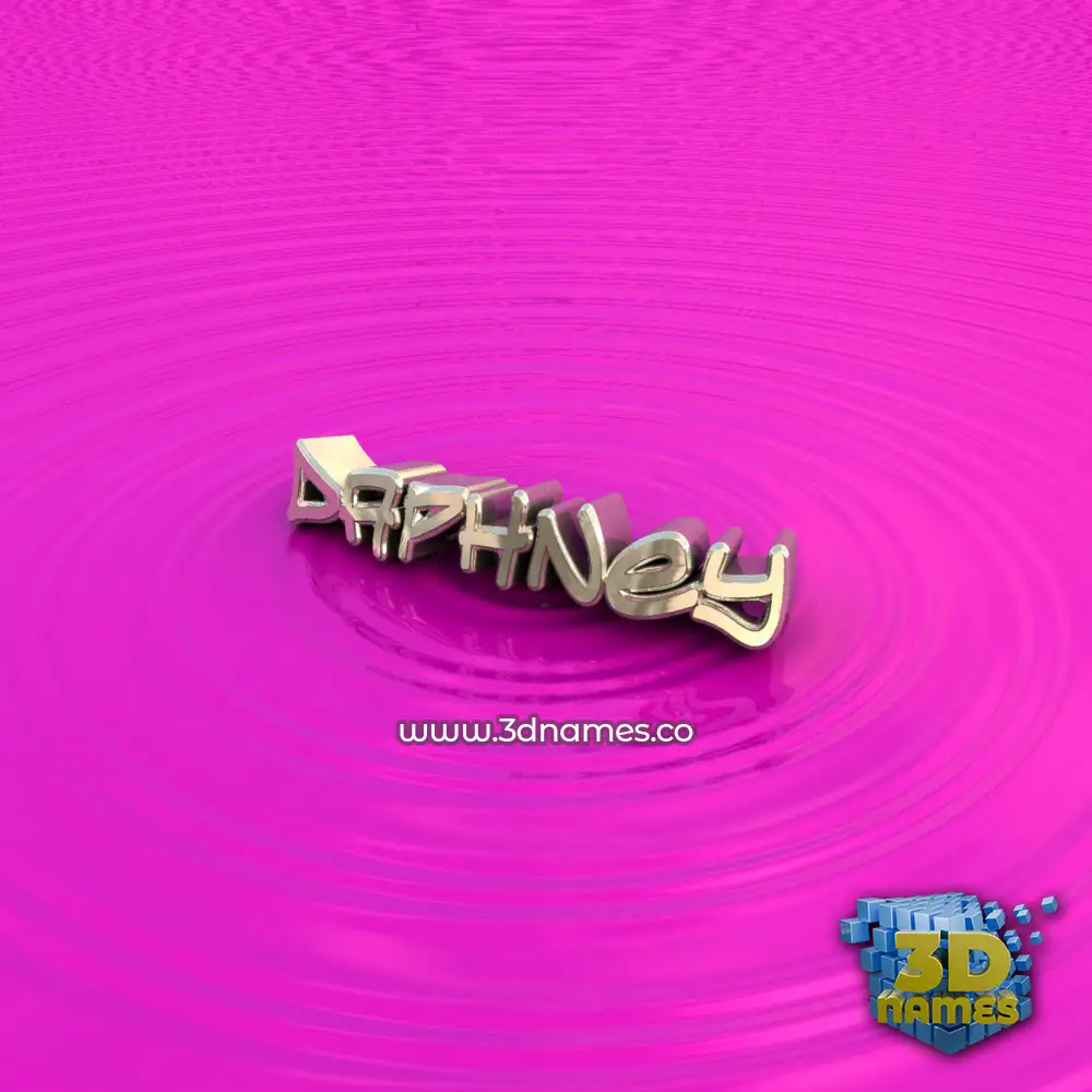daphney in Pink Graffiti style - 3D name wallpaper