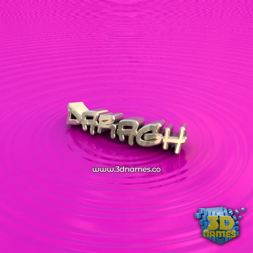 daragh in Pink Graffiti style - 3D name wallpaper
