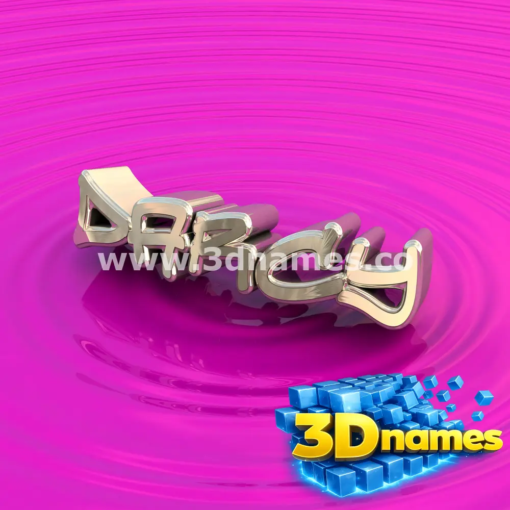 darcy in Pink Graffiti style - 3D name wallpaper