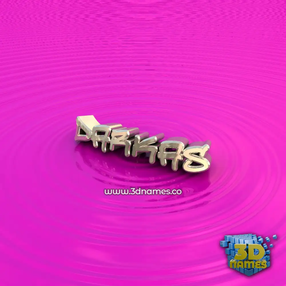 darkas in Pink Graffiti style - 3D name wallpaper