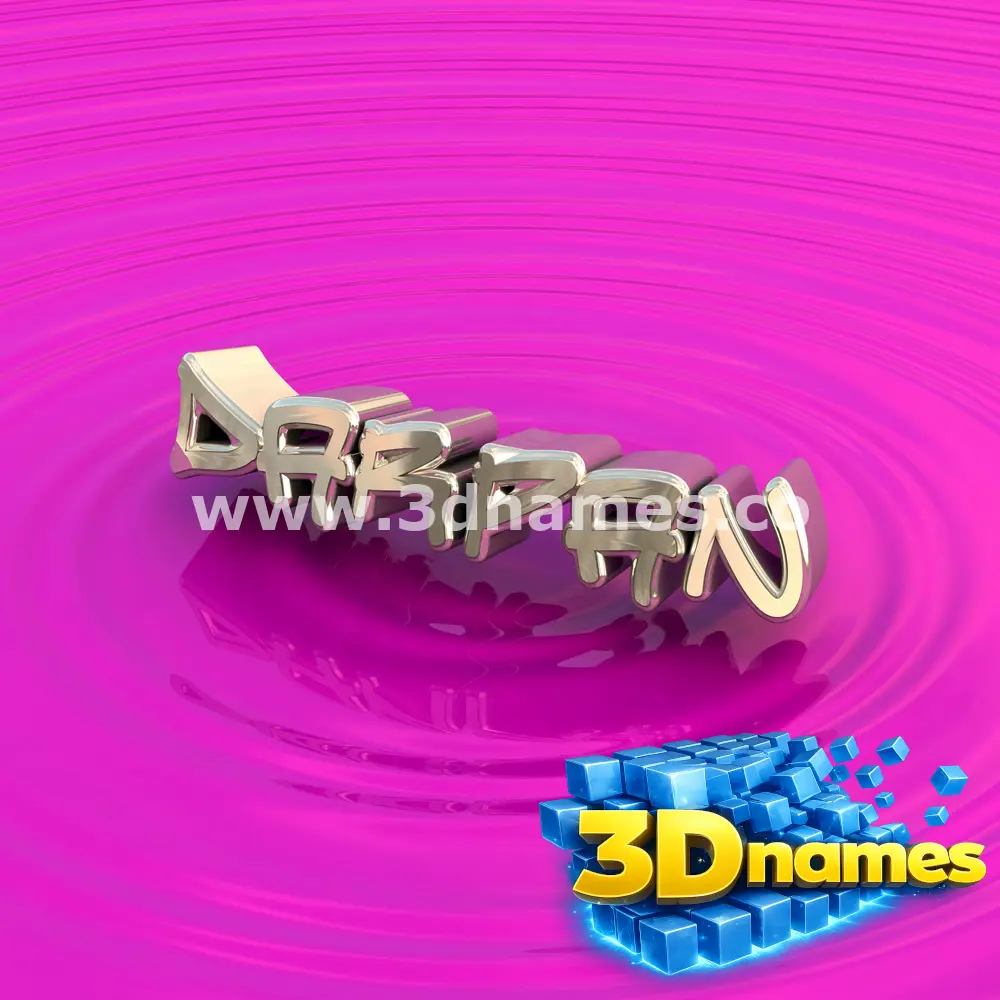 darpan in Pink Graffiti style - 3D name wallpaper