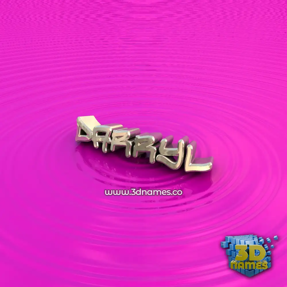 darryl in Pink Graffiti style - 3D name wallpaper