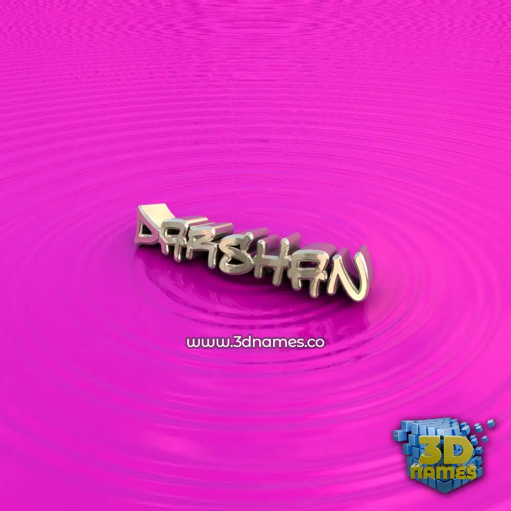 darshan in Pink Graffiti style - 3D name wallpaper