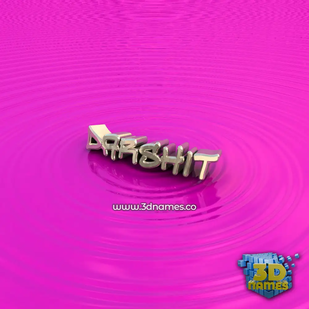 darshit in Pink Graffiti style - 3D name wallpaper