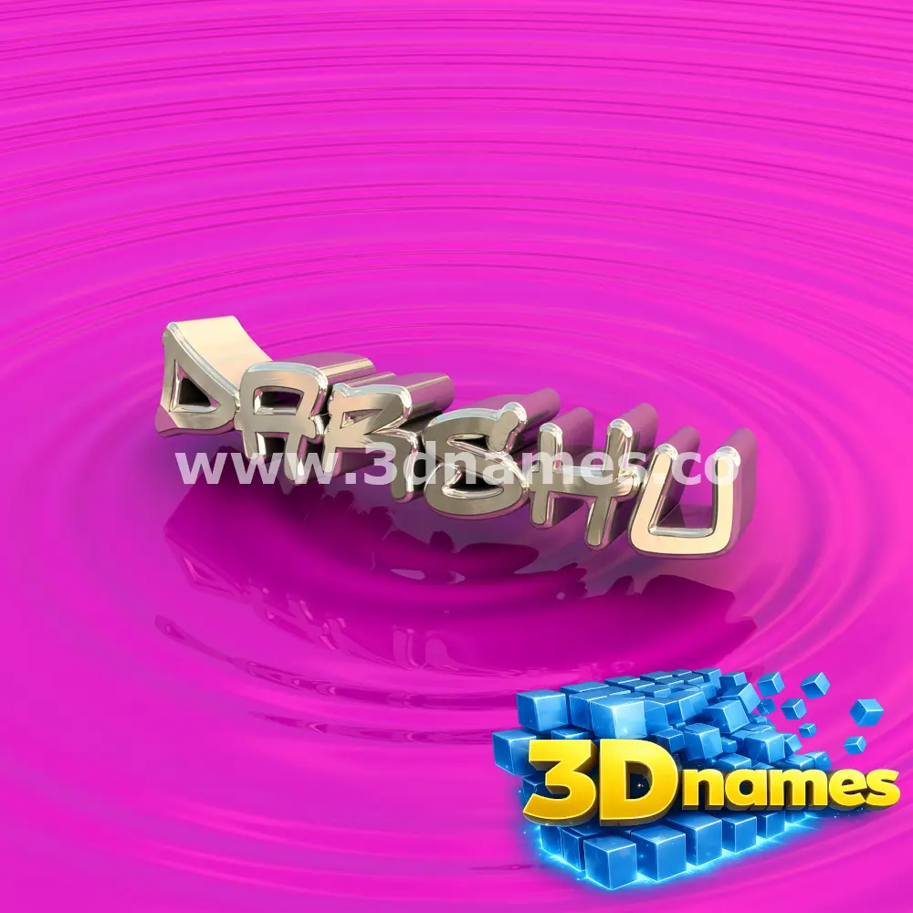 darshu in Pink Graffiti style - 3D name wallpaper