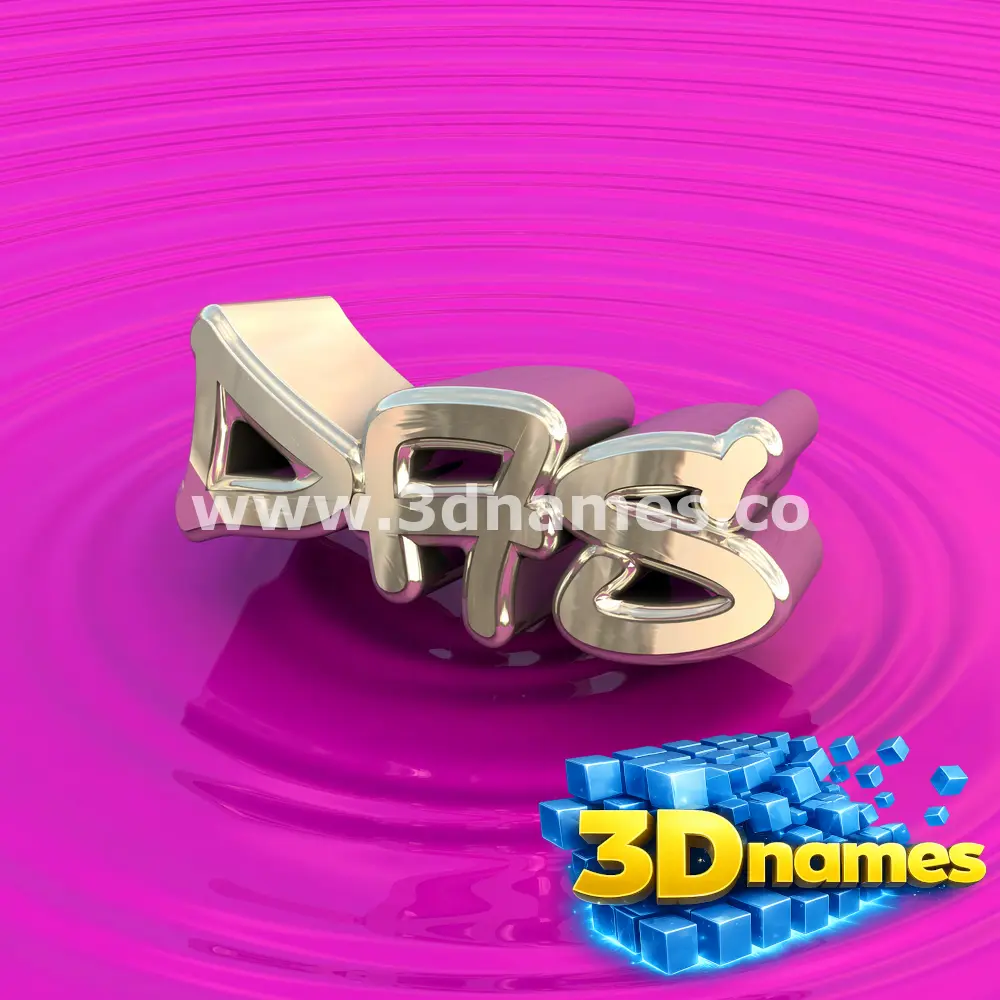 das in Pink Graffiti style - 3D name wallpaper