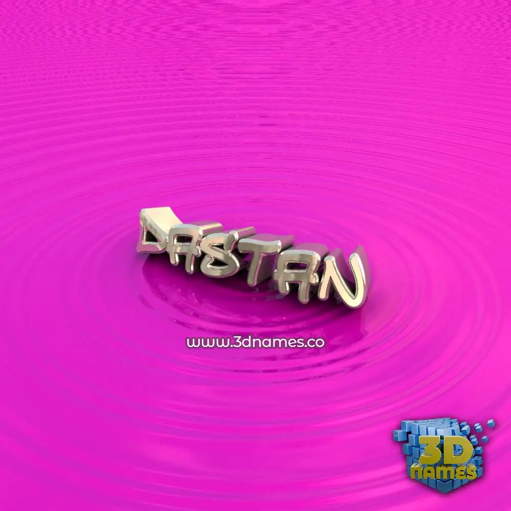 dastan in Pink Graffiti style - 3D name wallpaper