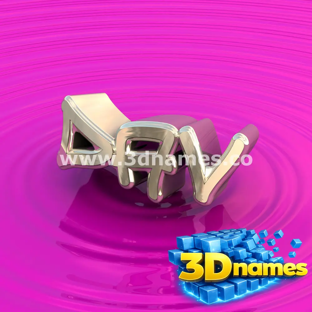 dav in Pink Graffiti style - 3D name wallpaper