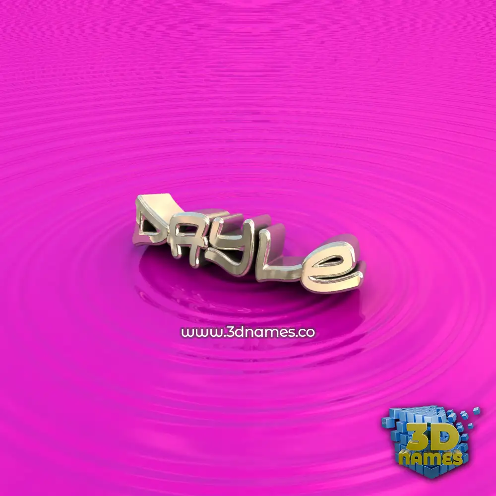 dayle in Pink Graffiti style - 3D name wallpaper