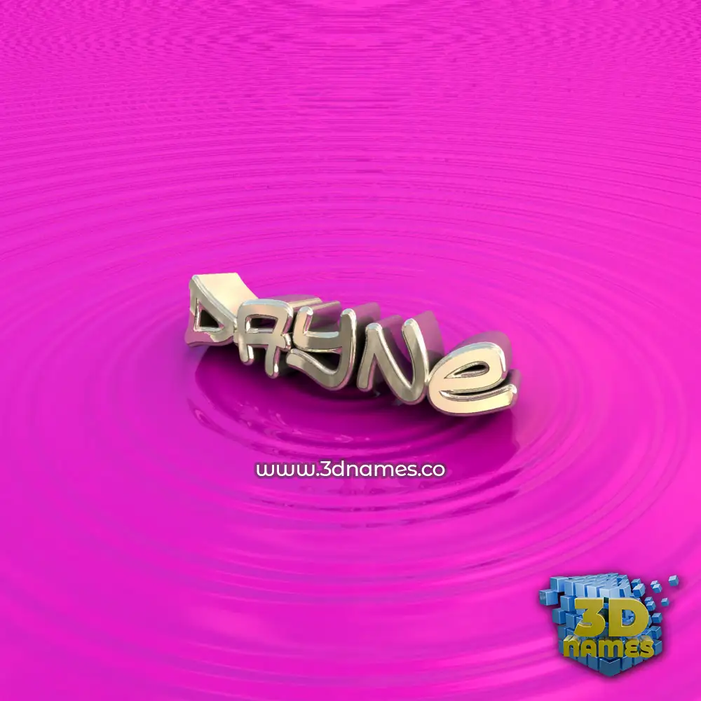 dayne in Pink Graffiti style - 3D name wallpaper