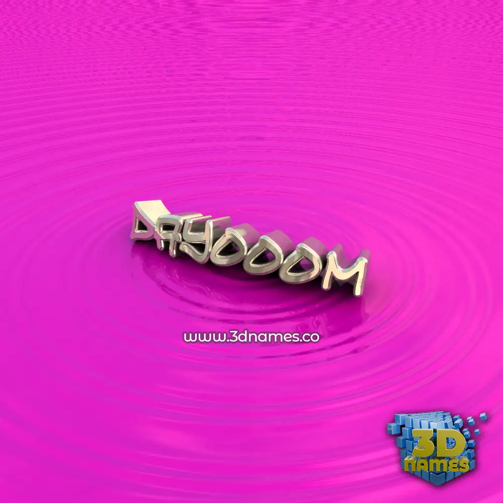 dayooom in Pink Graffiti style - 3D name wallpaper